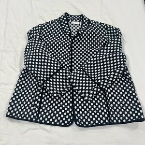 Chico's Black and White Polka Dot Blazer